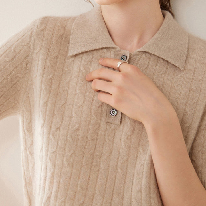 Solstice – Cashmere Wool Polo - Hilltop Nord