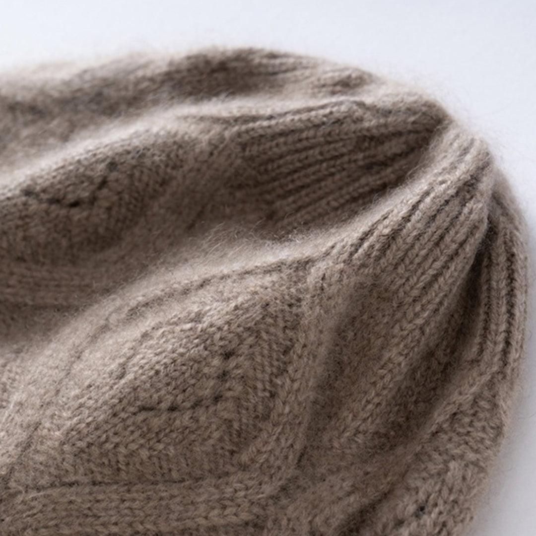 DiamondDrift – Cashmere Wool Beanie - Hilltop Nord