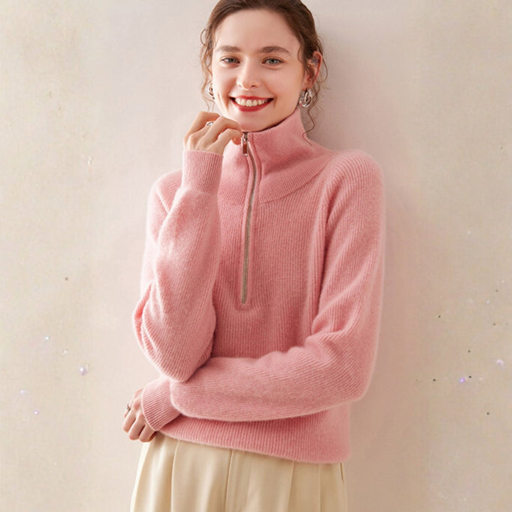 Willowblend – Wool Quarter - Zip Sweater - Hilltop Nord