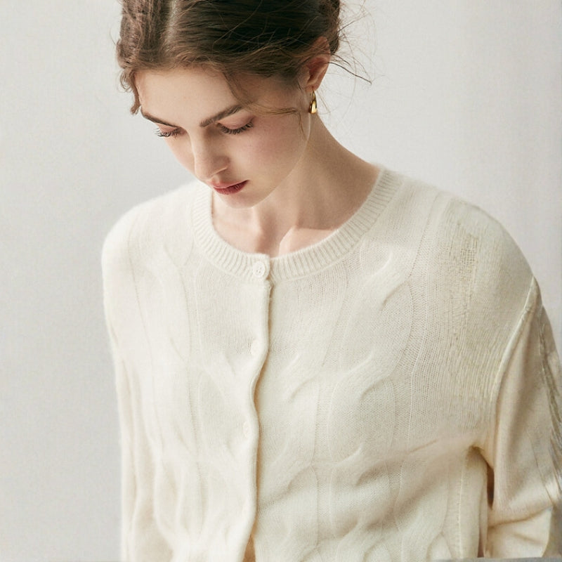 Ridgecable – Cashmere Wool Cardigan