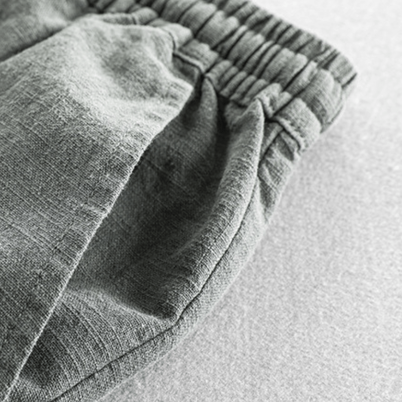 Rivo – Ramie Cropped Pants - Hilltop Nord