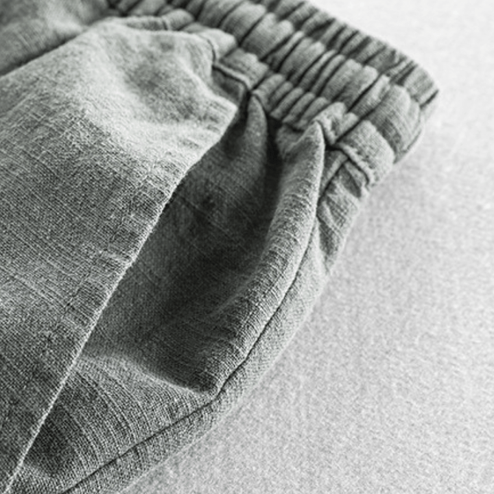 Rivo – Ramie Cropped Pants - Hilltop Nord