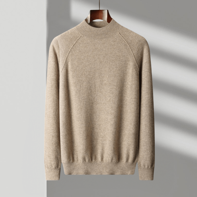 Rowan – Cashmere Wool Mock Neck Sweater - Hilltop Nord