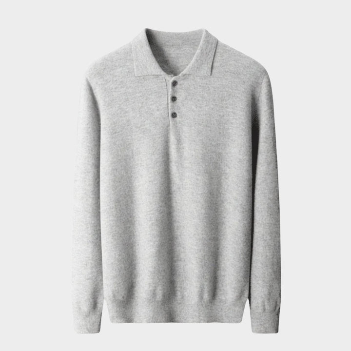 Theo – Wool Knit Polo - Hilltop Nord