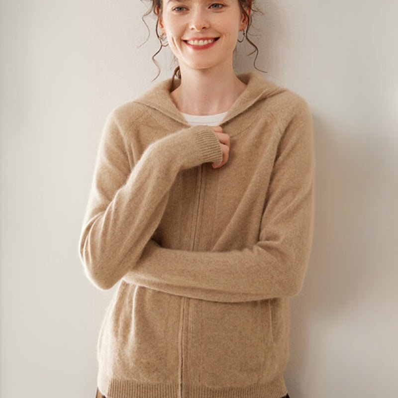 Selin – Cashmere Zip - Up Hoodie - Hilltop Nord