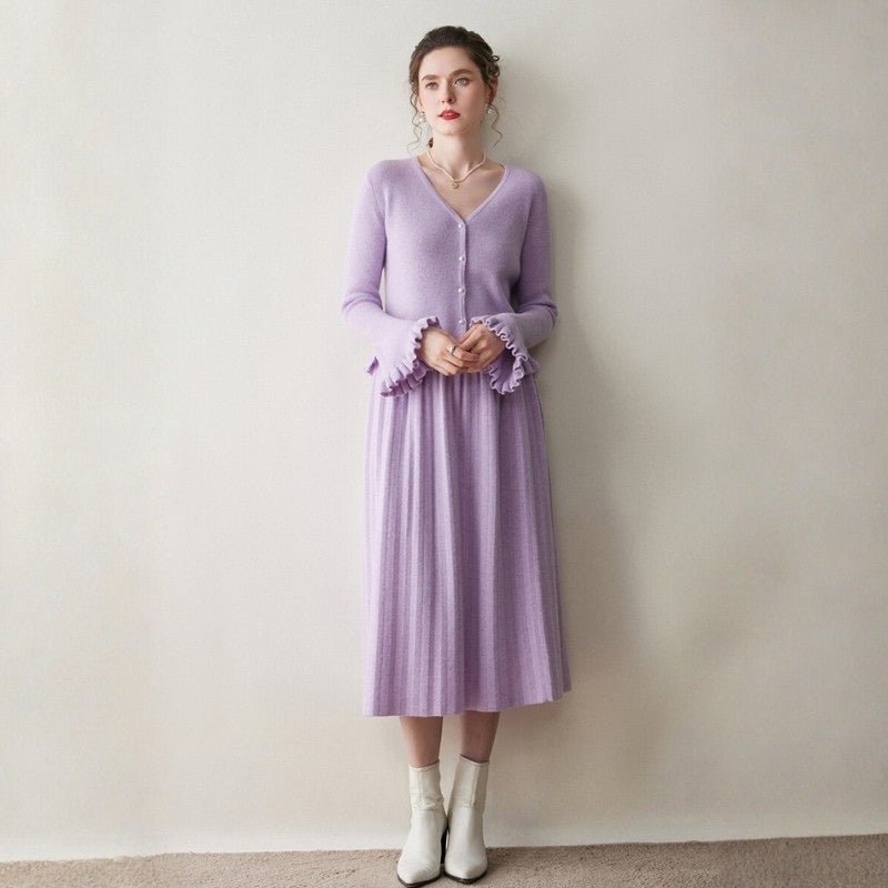 Hearthfold – Cashmere Wool Skirt - Hilltop Nord