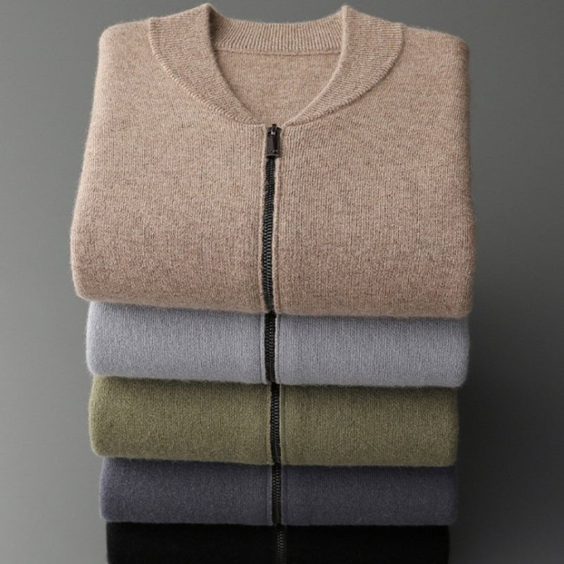 Dunley – Cashmere Wool Zip - Up Jacket - Hilltop Nord