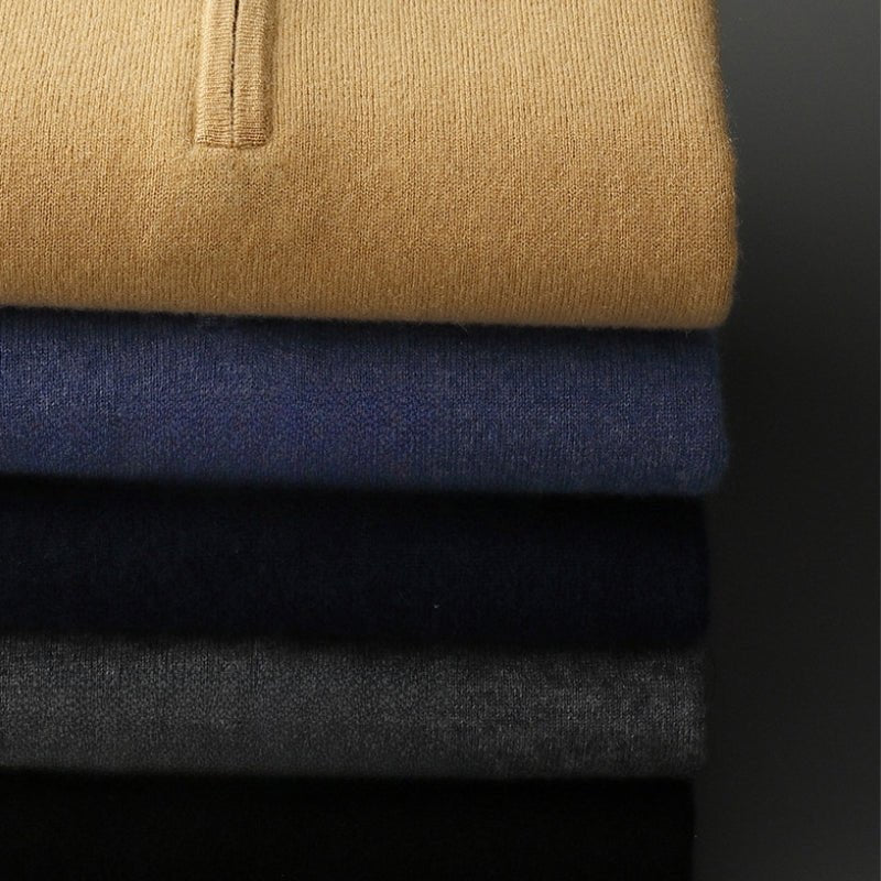 Stellan – Wool Half - Zip Sweater - Hilltop Nord