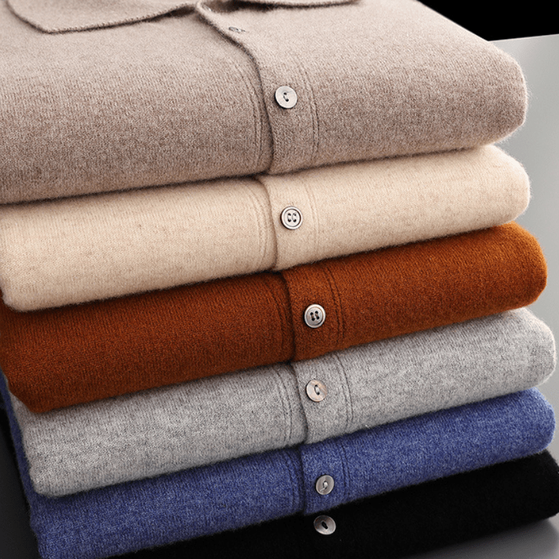 Sanford - Wool Button - Up Polo Cardigan - Hilltop Nord