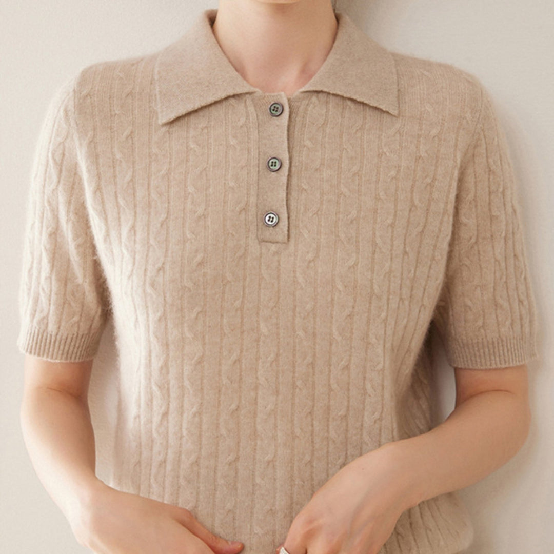 Solstice – Cashmere Wool Polo - Hilltop Nord