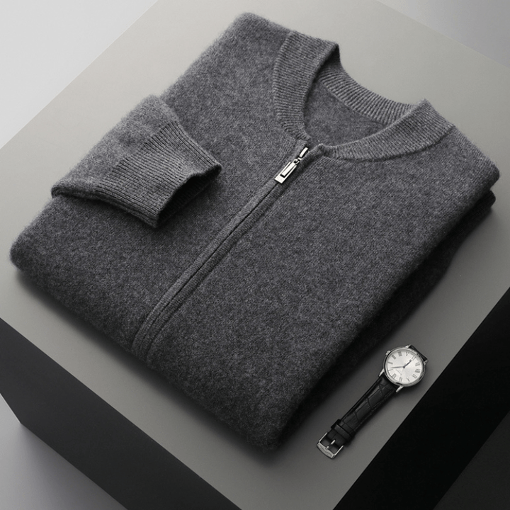 Fairmont - Wool Zip Cardigan - Hilltop Nord