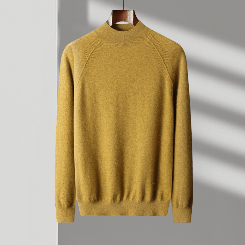 Rowan – Cashmere Wool Mock Neck Sweater - Hilltop Nord