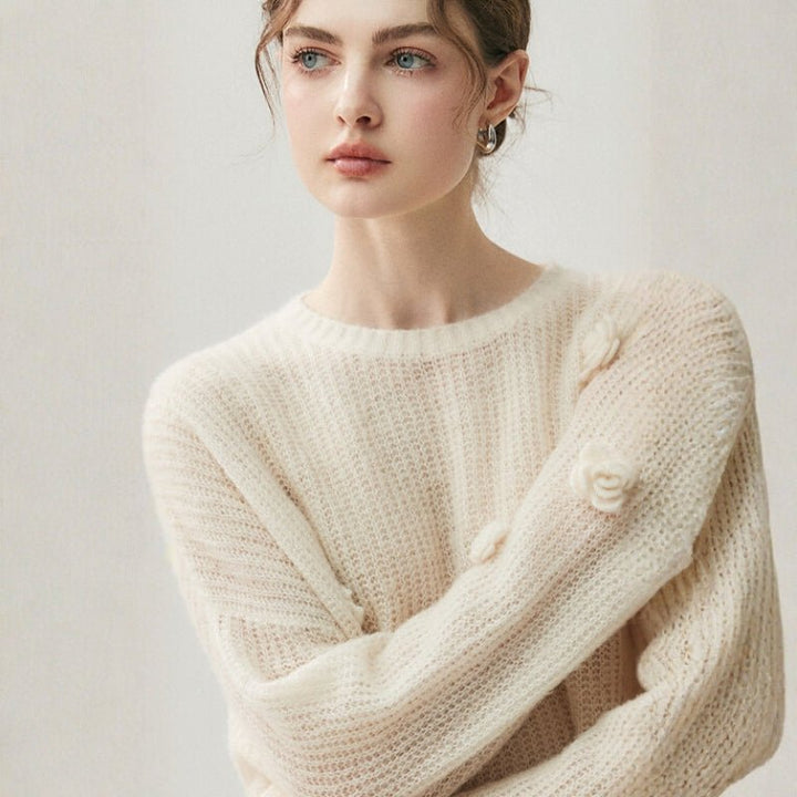 Frostpetal – Cashmere Wool Sweater - Hilltop Nord