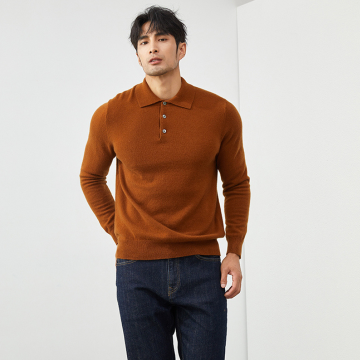 Atlas - Cashmere Polo Sweater