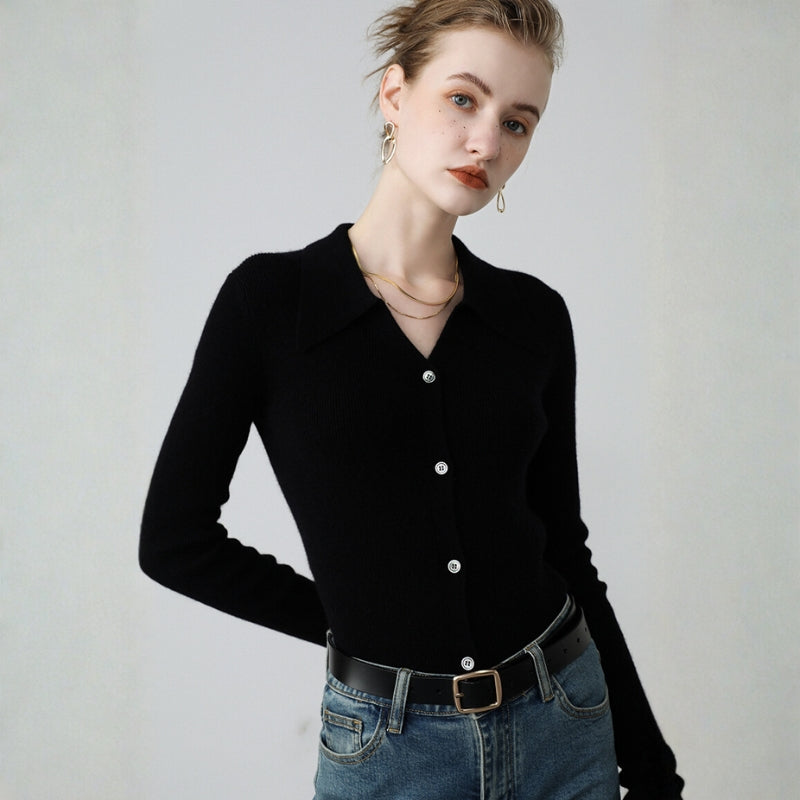 Seraphina – Cashmere Wool Cardigan