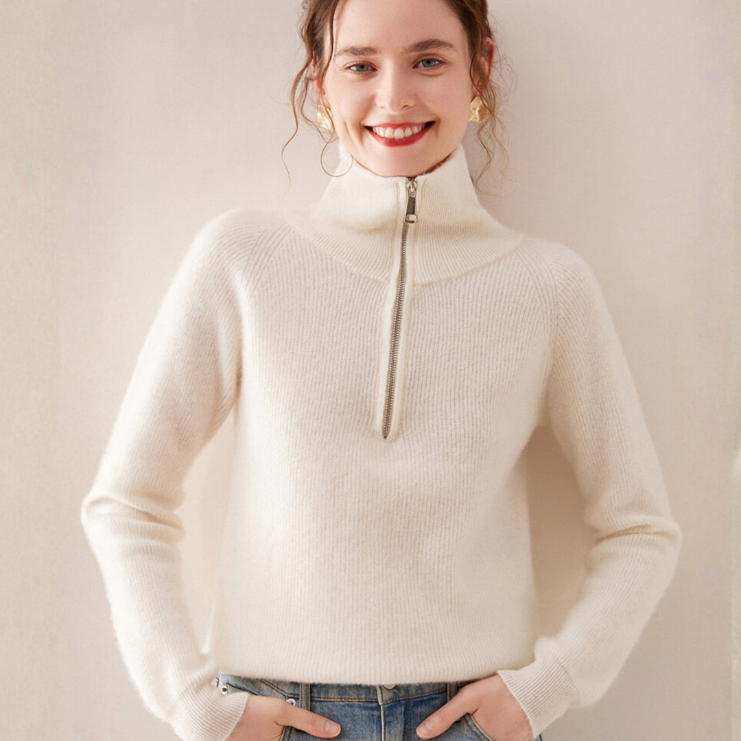 Willowblend – Wool Quarter - Zip Sweater - Hilltop Nord