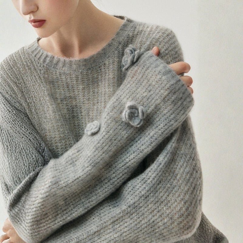 Frostpetal – Cashmere Wool Sweater - Hilltop Nord
