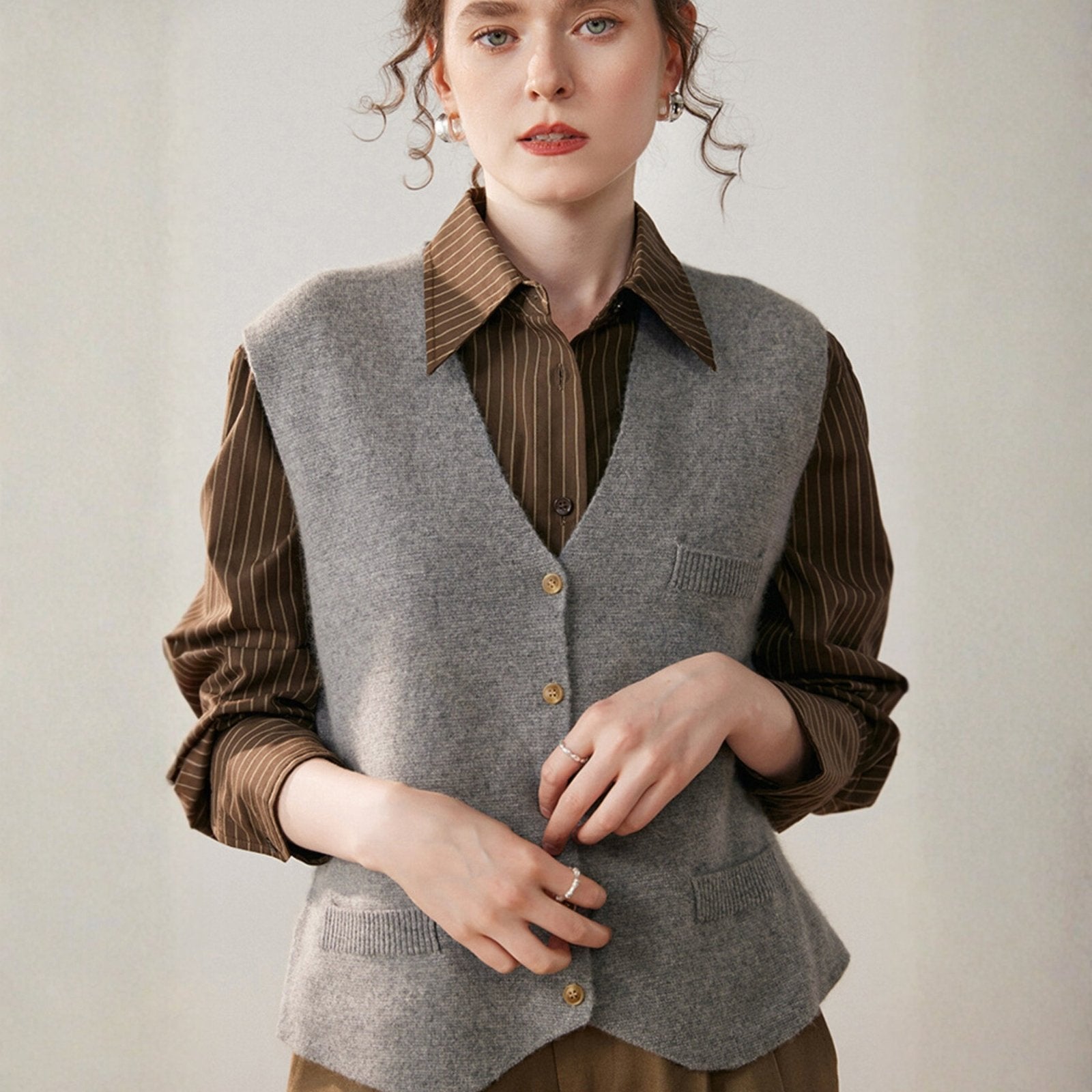 Quillhaven – Cashmere Wool Vest - Hilltop Nord