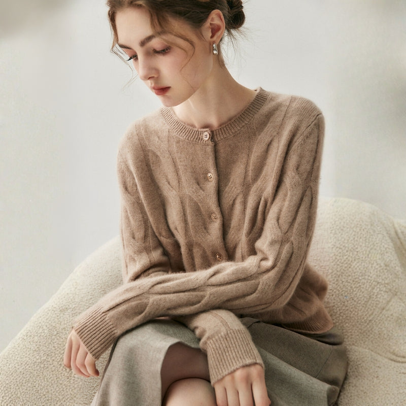 Ridgecable – Cashmere Wool Cardigan