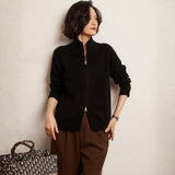 Crestflow – Cashmere Wool Zip Cardigan - Hilltop Nord