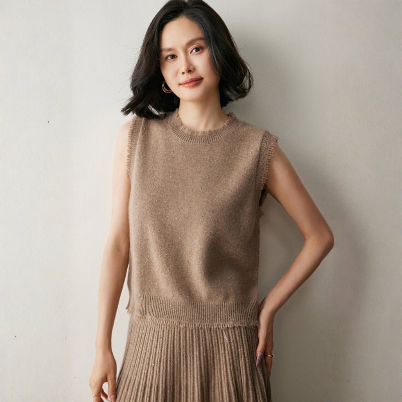 Polka – Cashmere Wool Vest - Hilltop Nord