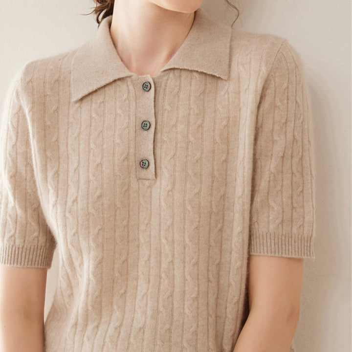 Solstice – Cashmere Wool Polo - Hilltop Nord