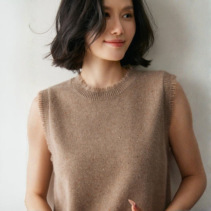 Polka – Cashmere Wool Vest - Hilltop Nord