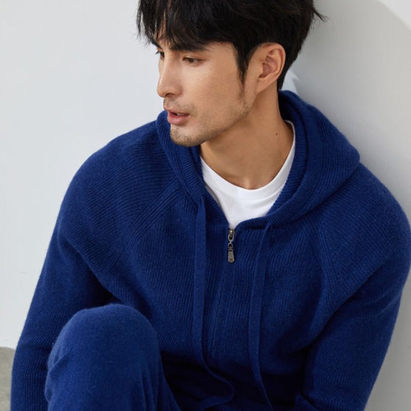 Bluecliff – Cashmere Wool Hoodie - Hilltop Nord