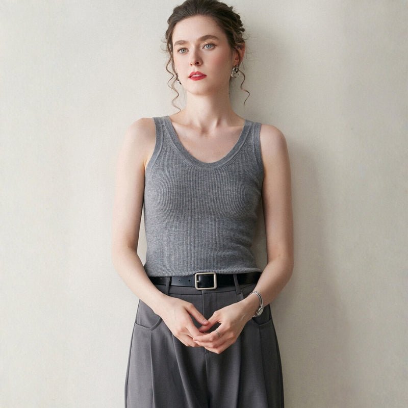 Terrathread – Cashmere Wool Tank Top - Hilltop Nord