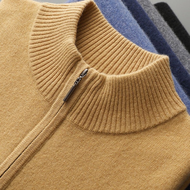 Stellan – Wool Half - Zip Sweater - Hilltop Nord