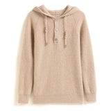 Loomhaven – Cashmere Wool Hooded Cardigan - Hilltop Nord