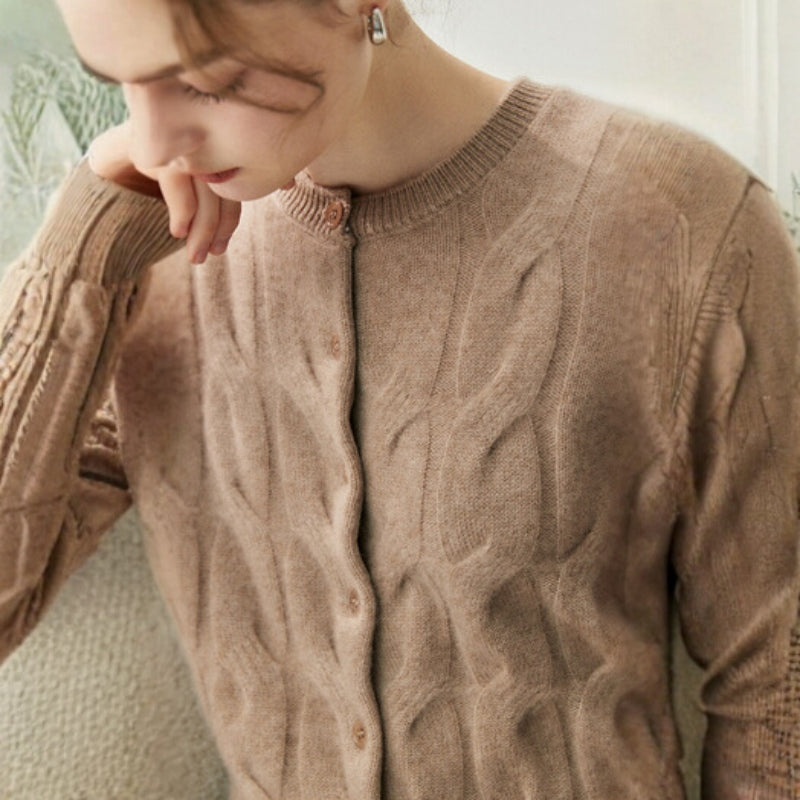 Ridgecable – Cashmere Wool Cardigan