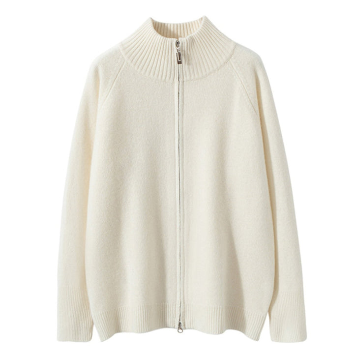 Crestflow – Cashmere Wool Zip Cardigan - Hilltop Nord