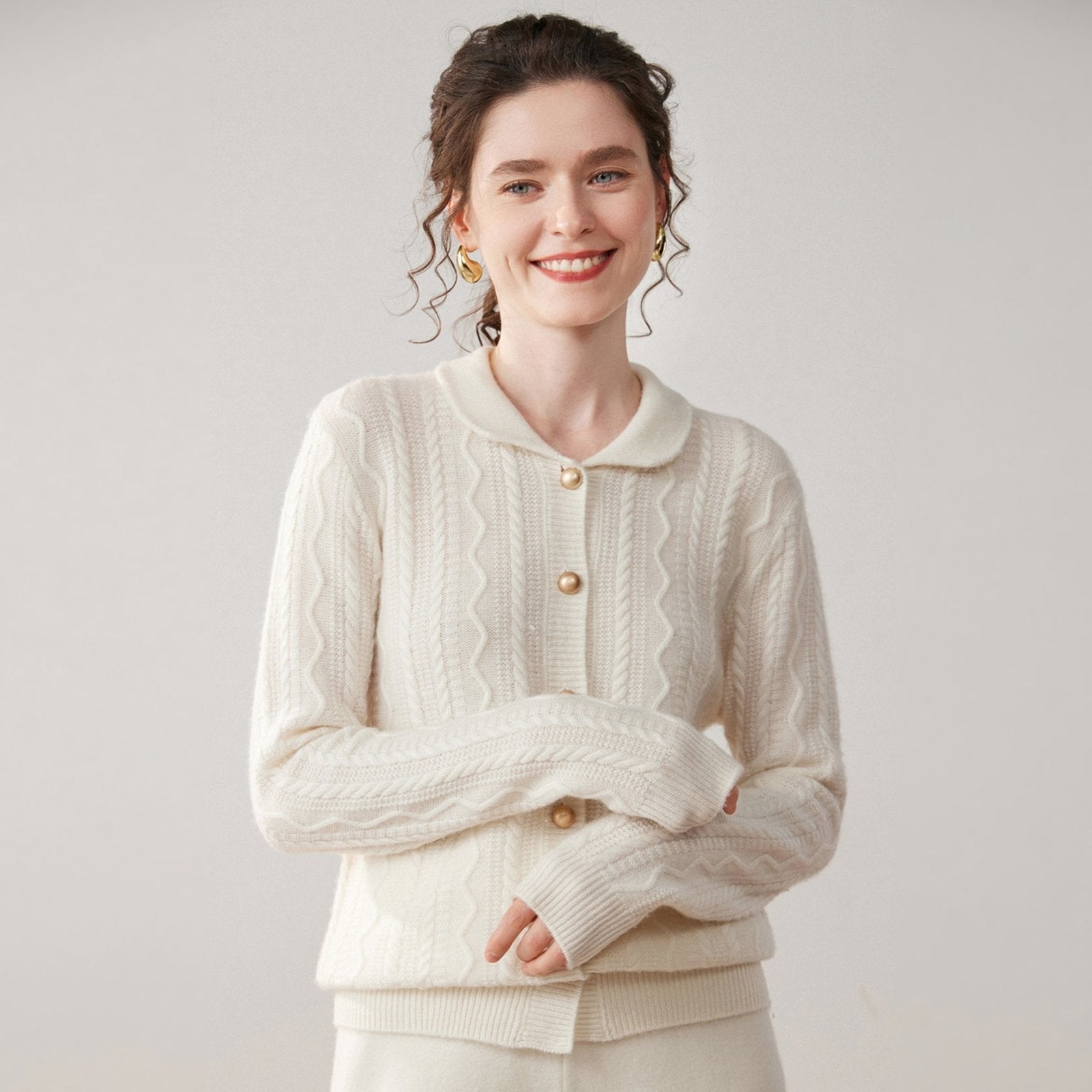 Wavecrest – Cashmere Wool Cardigan - Hilltop Nord