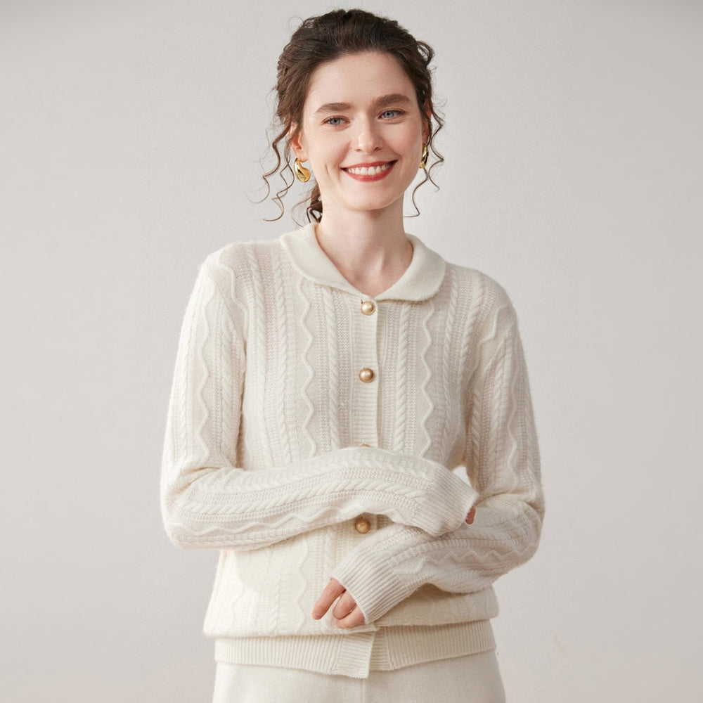Wavecrest – Cashmere Wool Cardigan - Hilltop Nord