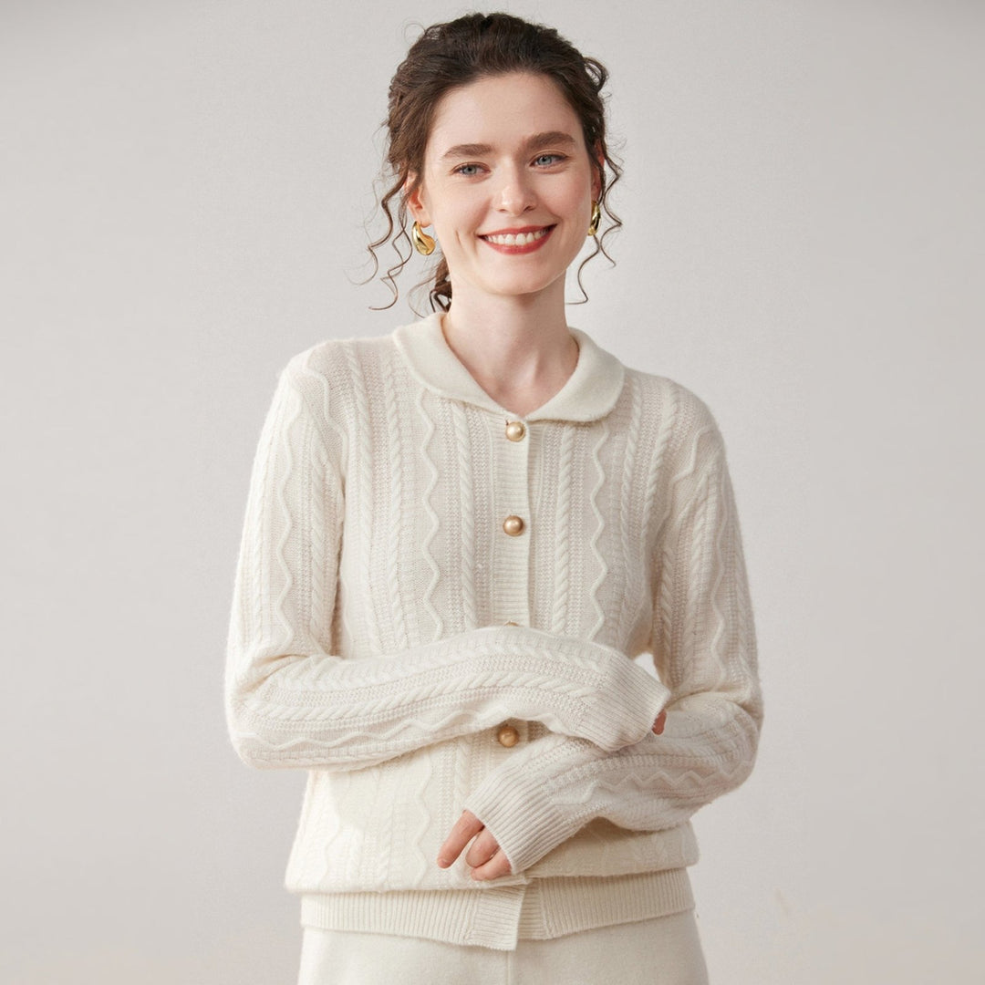 Wavecrest – Cashmere Wool Cardigan - Hilltop Nord