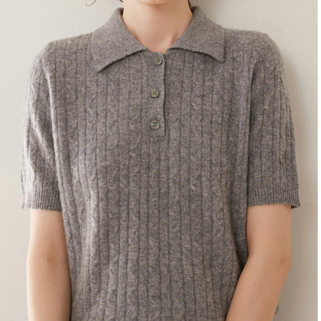 Solstice – Cashmere Wool Polo - Hilltop Nord