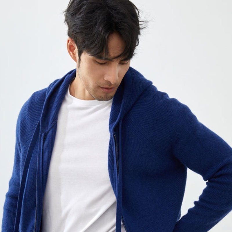Bluecliff – Cashmere Wool Hoodie - Hilltop Nord