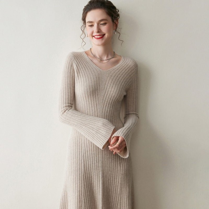 Fjordline – Cashmere Wool Dress - Hilltop Nord