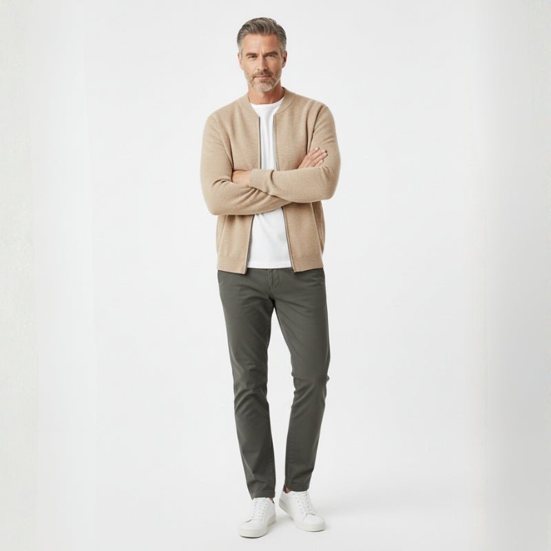 Fairmont - Wool Zip Cardigan - Hilltop Nord