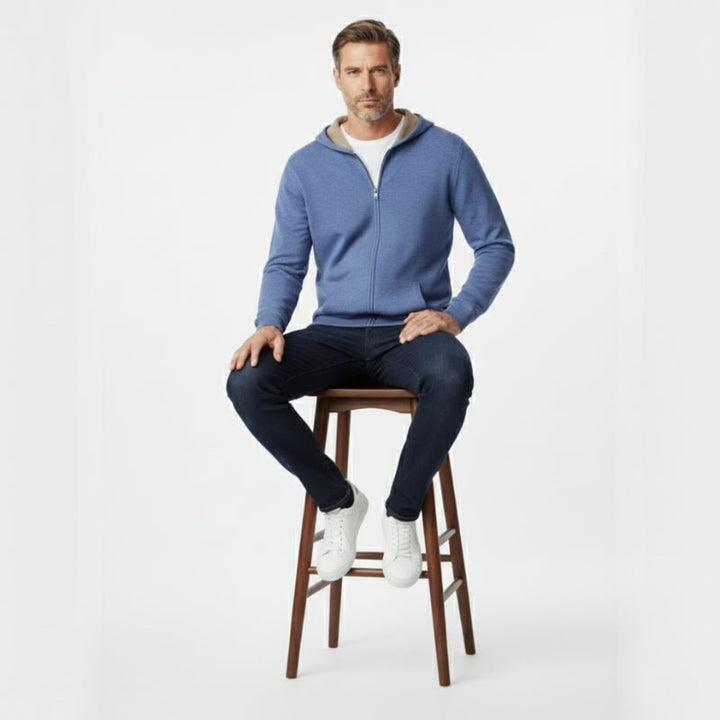 Atlas – Cashmere Wool Zip Hoodie - Hilltop Nord