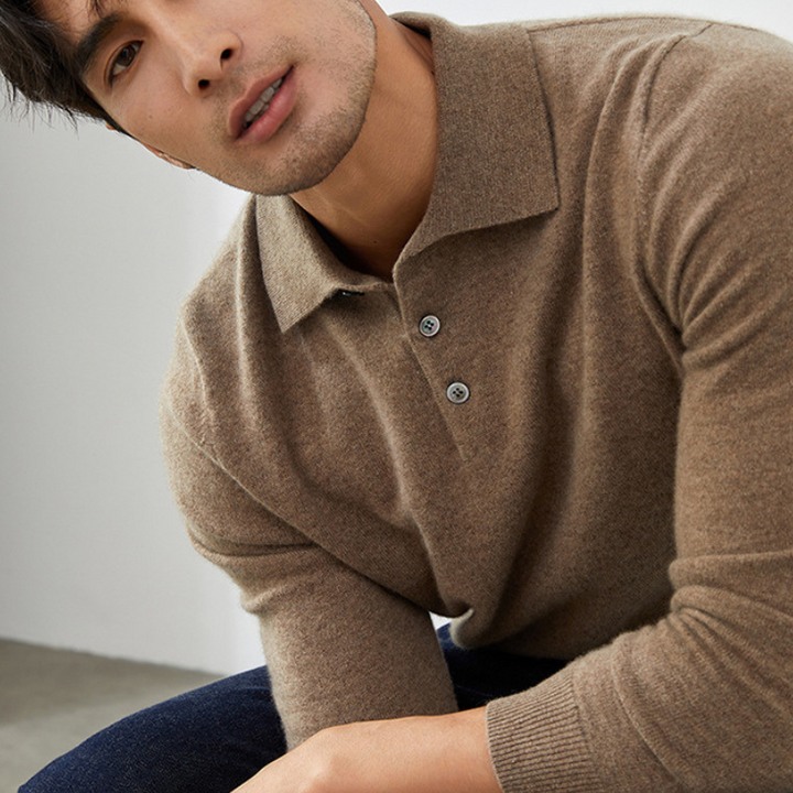 Atlas - Cashmere Polo Sweater