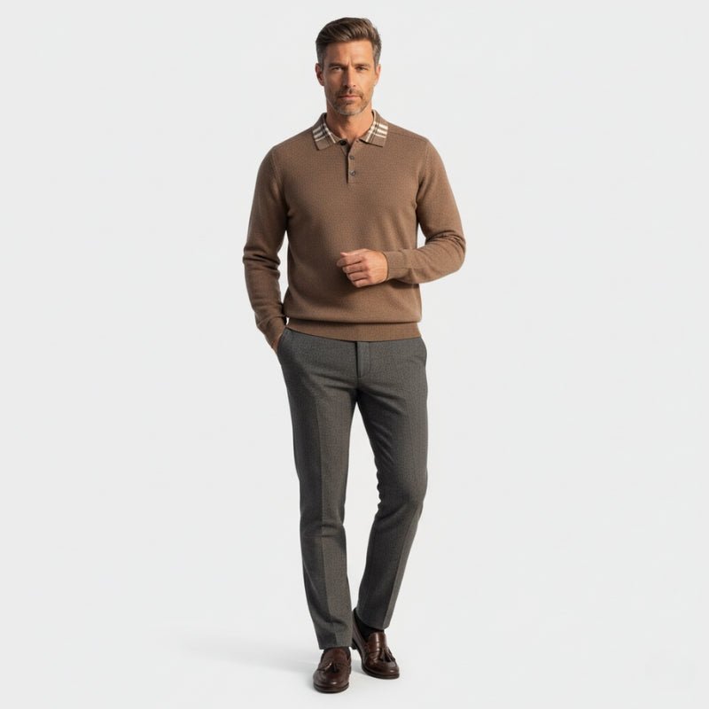 Barron – Wool Polo Sweater - Hilltop Nord