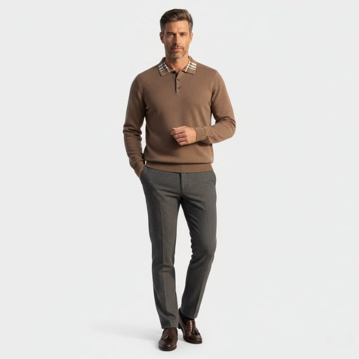 Barron – Wool Polo Sweater - Hilltop Nord