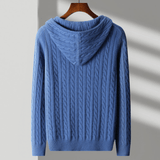 Bayridge - Cashmere Wool Cable Knit Hoodie - Hilltop Nord