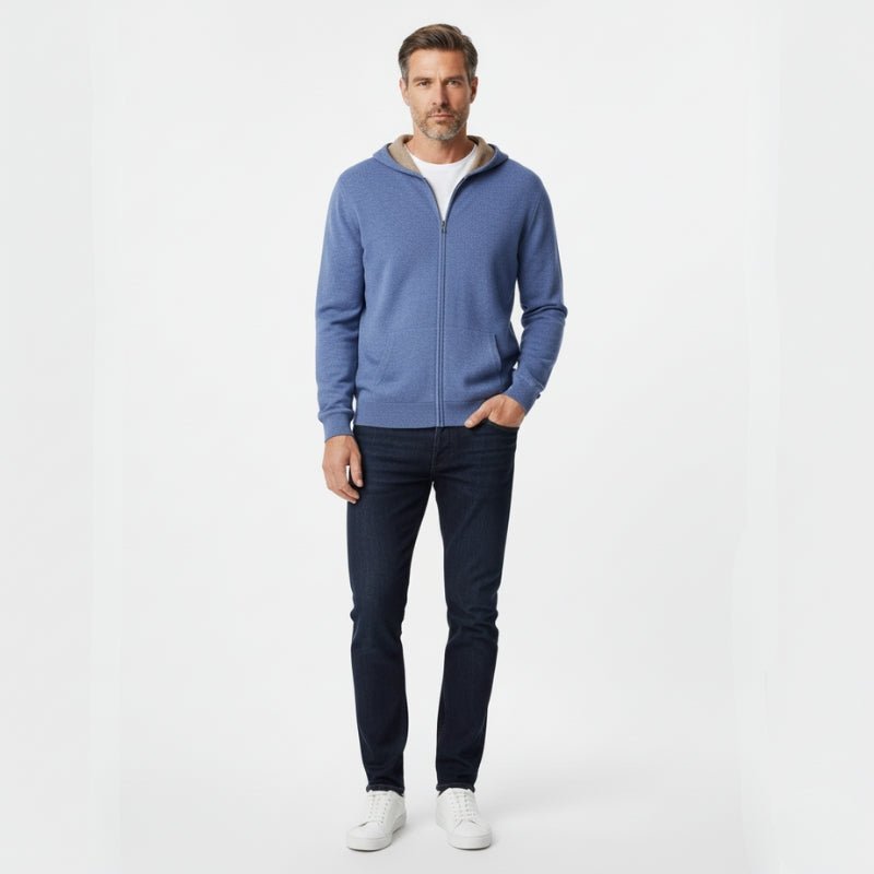 Atlas – Cashmere Wool Zip Hoodie - Hilltop Nord