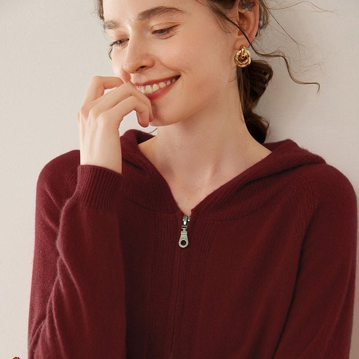 Selin – Cashmere Zip - Up Hoodie - Hilltop Nord