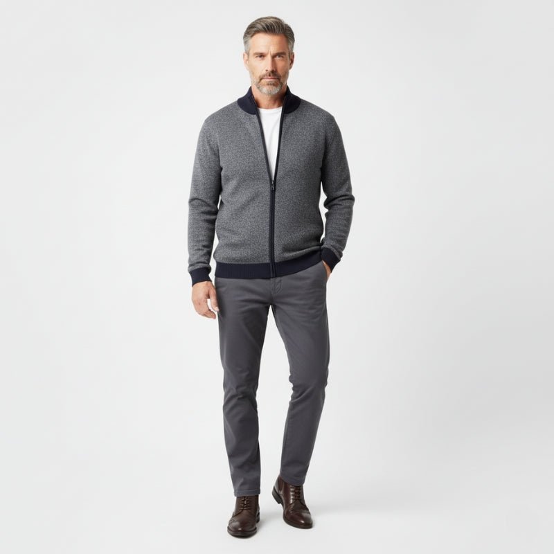 Sterling - Cashmere Wool Zip Jacket - Hilltop Nord