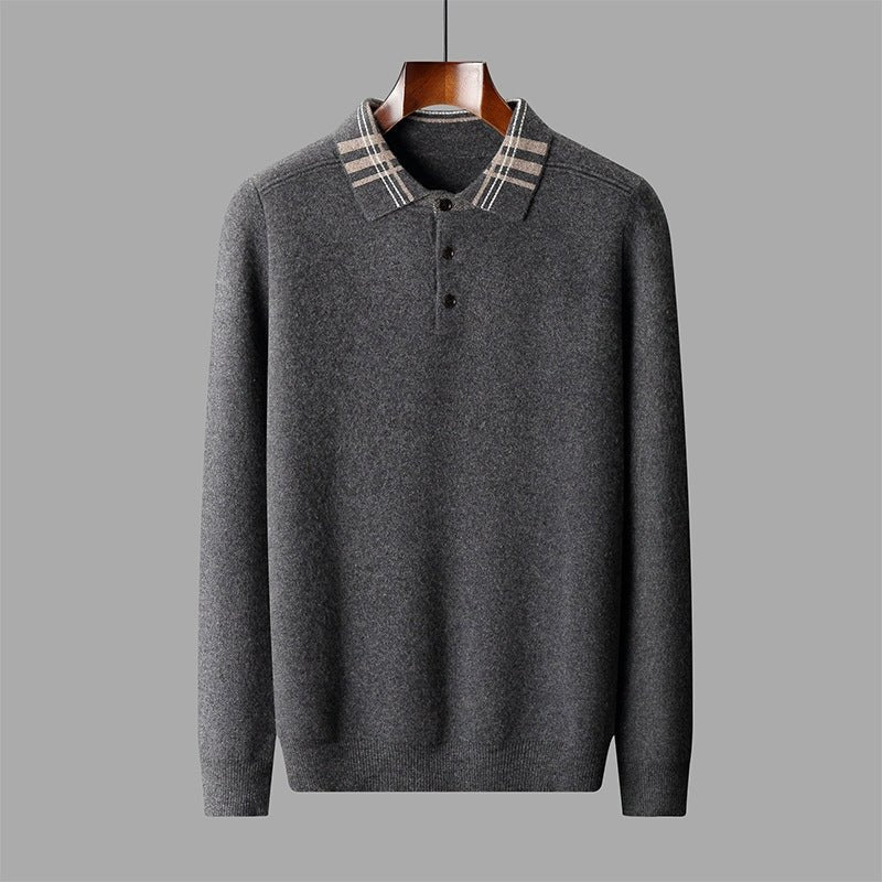 Barron – Wool Polo Sweater - Hilltop Nord