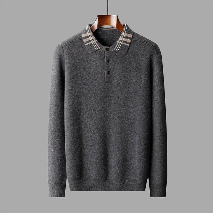 Barron – Wool Polo Sweater - Hilltop Nord
